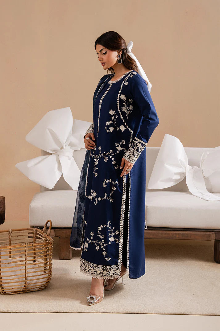 3PCS Dhanak Embroidered Shirt with Digital Printed Wool Shawl Winter Collection ULM-3367