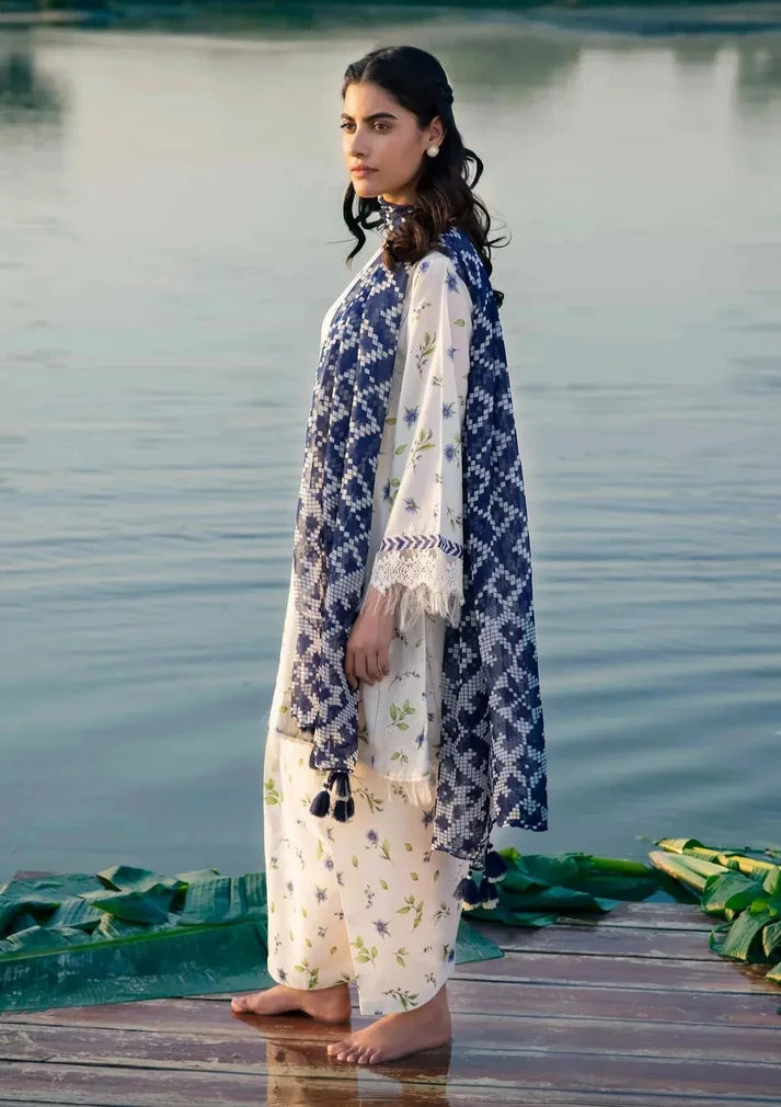 MARIA B 3PC KARANDI PRINTED SHIRT WITH KARANDI PRINTED DUAPTTA AND TROUSER Winter Colection Volume 3 LM-814
