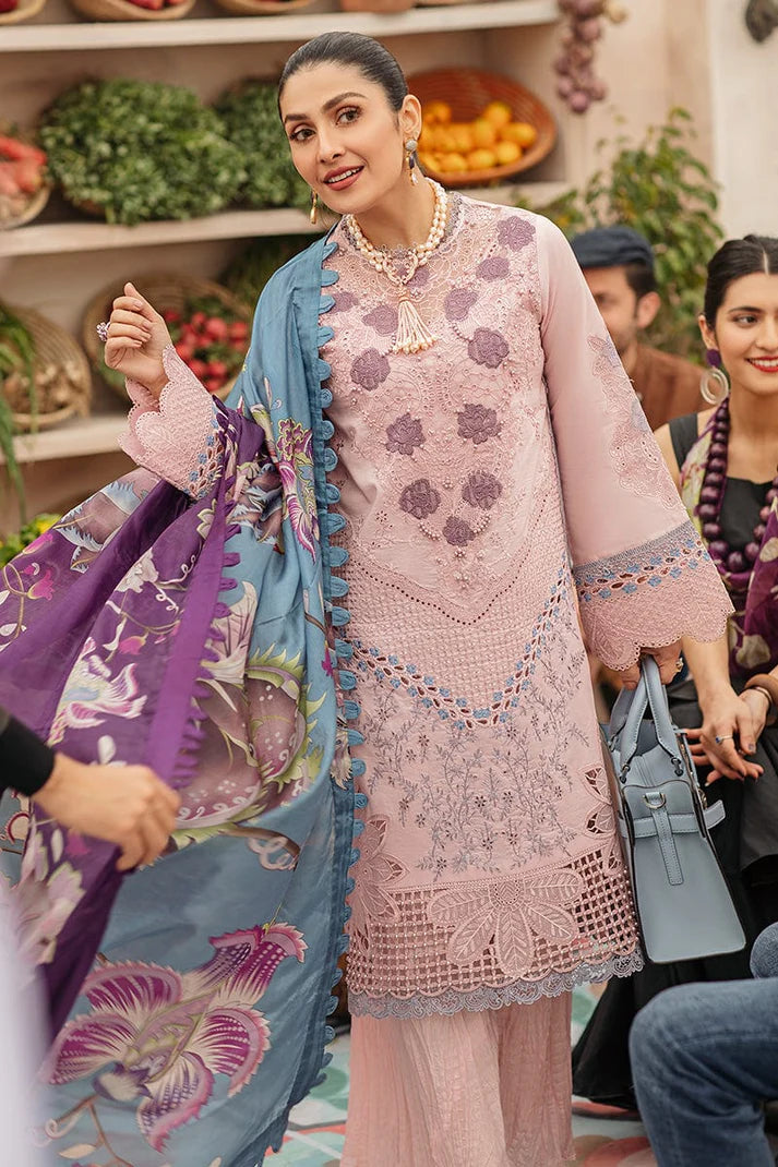 3PCS Dhanak Embroidered Shirt with Digital Printed Wool Shawl Winter Collection ULM-3245