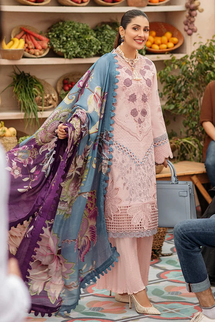 3PCS Dhanak Embroidered Shirt with Digital Printed Wool Shawl Winter Collection ULM-3245