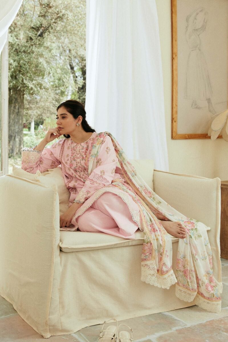 3PCS Dhanak Embroidered Shirt with Digital Printed Wool Shawl Winter Collection ULM-3193