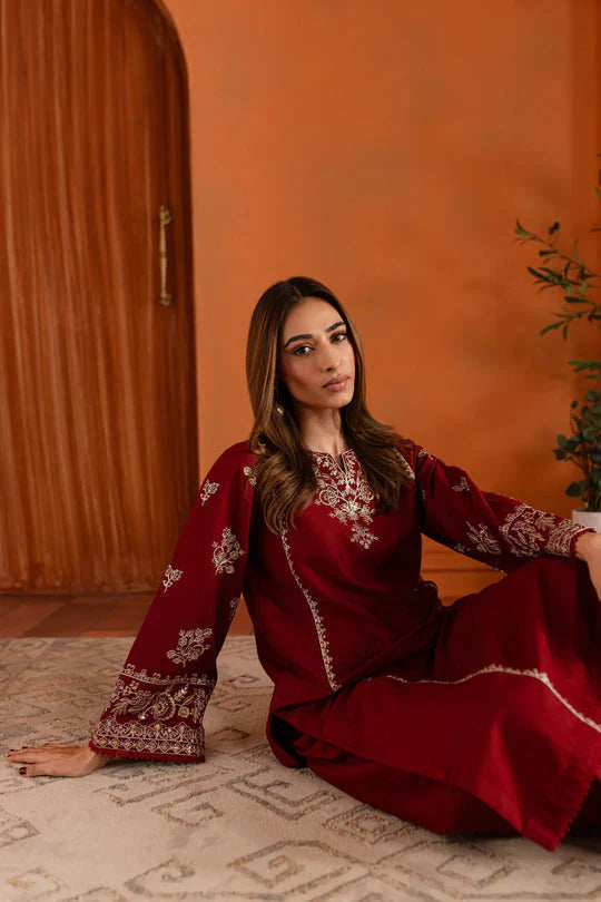 2PCS Dhanak Embroidered Winter Collection ULM-6003