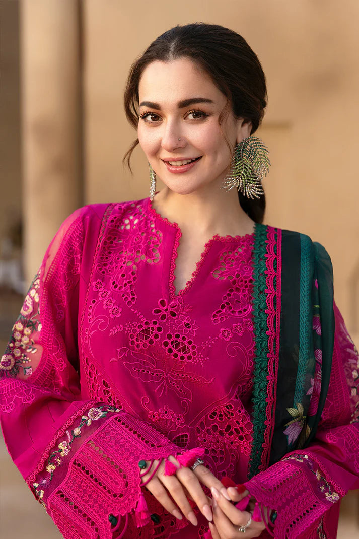 3PCS Dhanak- Embroidered Shirt with Digital Printed Wool Shawl Winter Collection BULM-3408