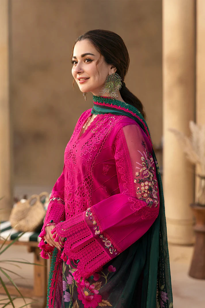 3PCS Dhanak- Embroidered Shirt with Digital Printed Wool Shawl Winter Collection BULM-3408