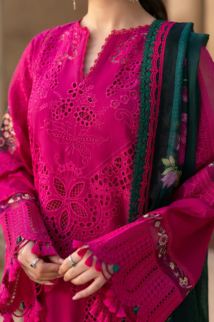 3PCS Dhanak- Embroidered Shirt with Digital Printed Wool Shawl Winter Collection BULM-3408