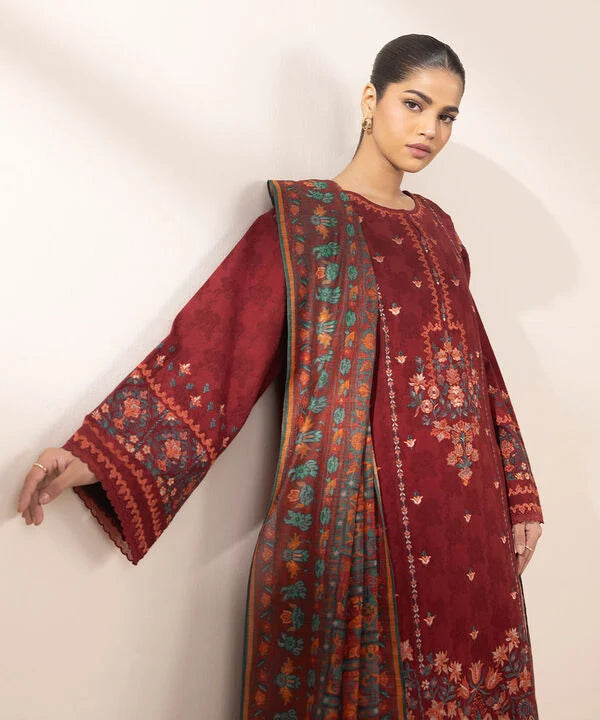 3PCS Sapphire Dhank Embroidered Winter Collection SP-715