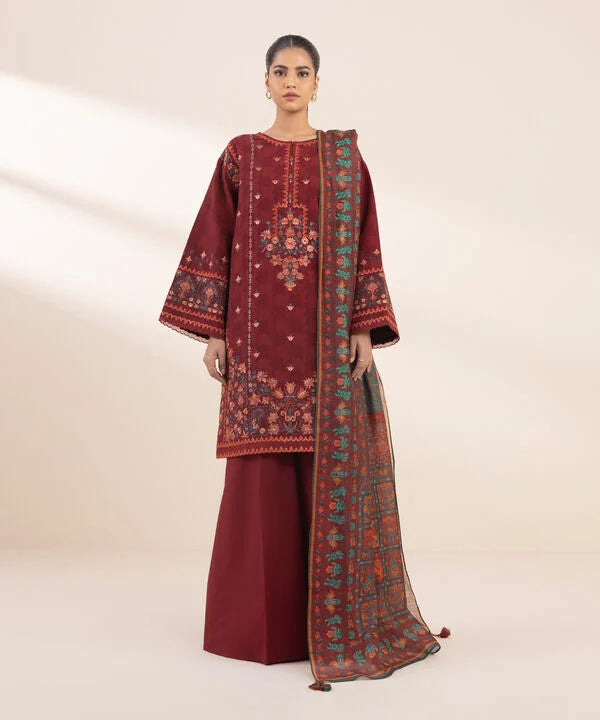 3PCS Sapphire Dhank Embroidered Winter Collection SP-715