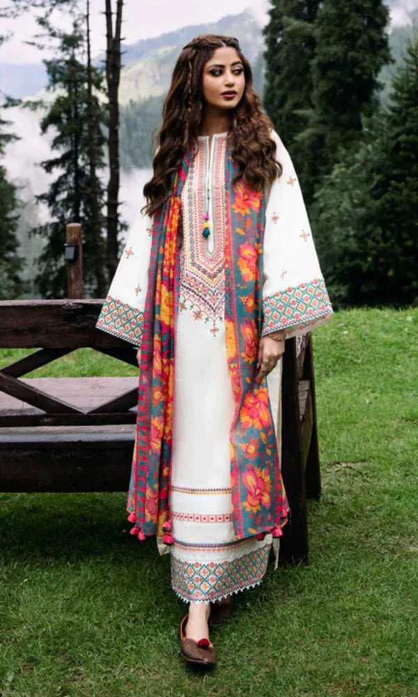 3PCS Sapphire Embroidered Lawn Collection BULM- SP-13