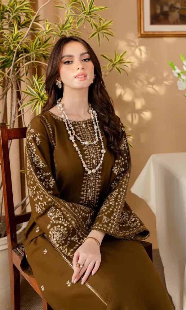2PCS Batik Dhanak Embroidered Winter Collection ULM-185