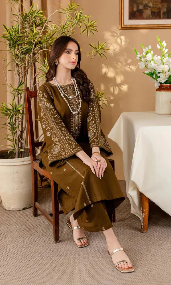 2PCS Batik Dhanak Embroidered Winter Collection ULM-185