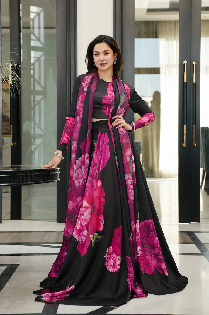 3PCS LULUSAR Silk 3PC Digital Printed Winter Collection ULM-871