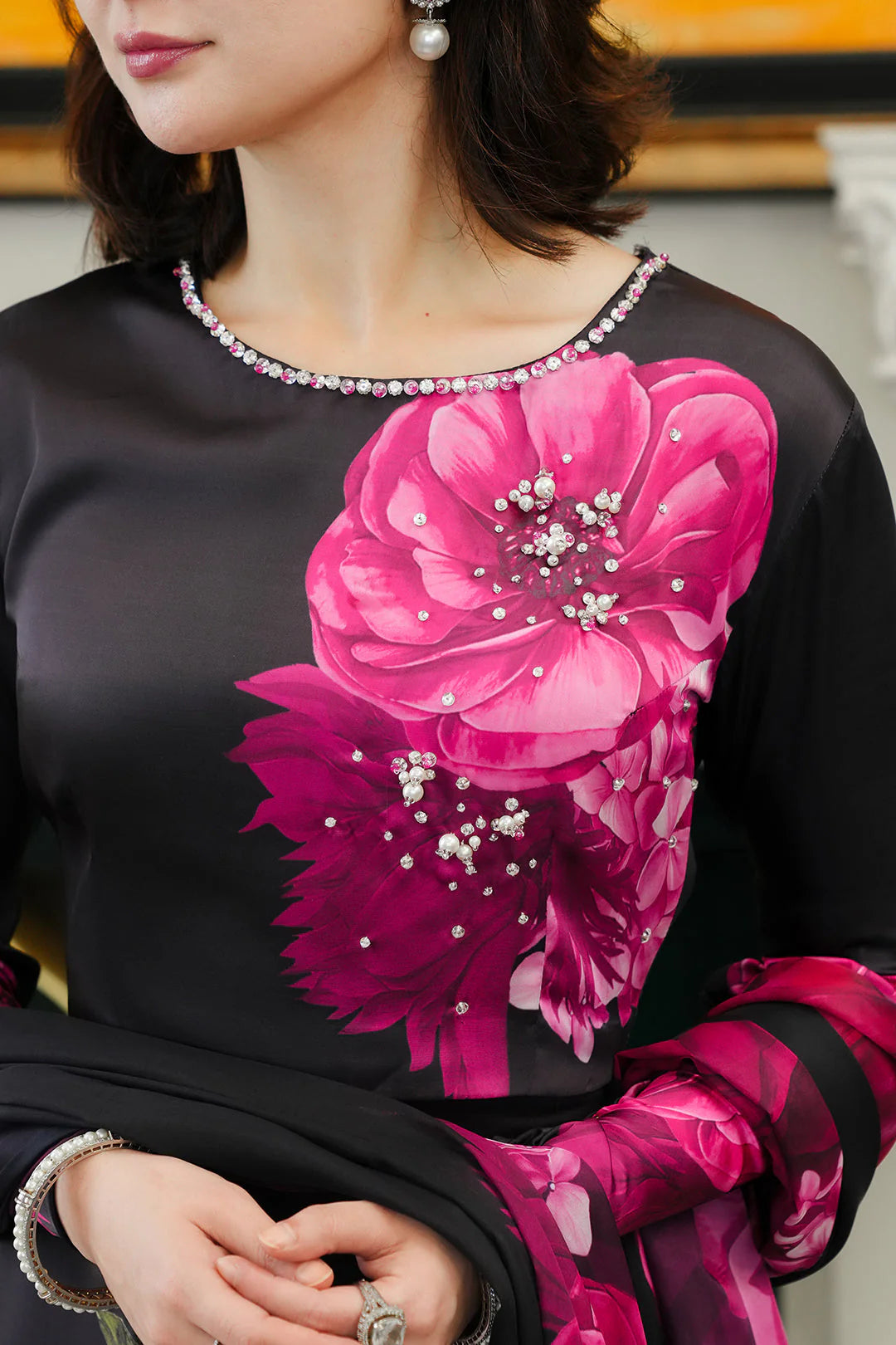 3PCS LULUSAR Silk 3PC Digital Printed Winter Collection ULM-871