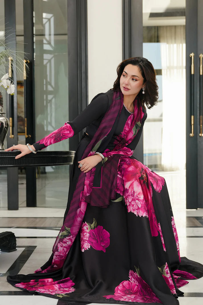 3PCS LULUSAR Silk 3PC Digital Printed Winter Collection ULM-871