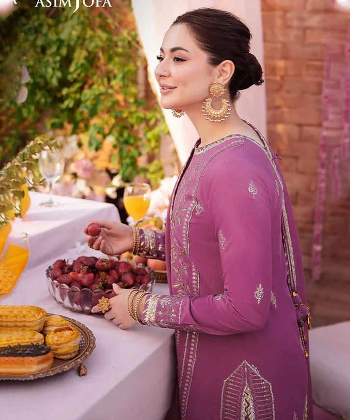 3PCS Dhanak-Embroidered Shirt with Chiffon Embroidered Dupatta Winter Collection ULM- 3393