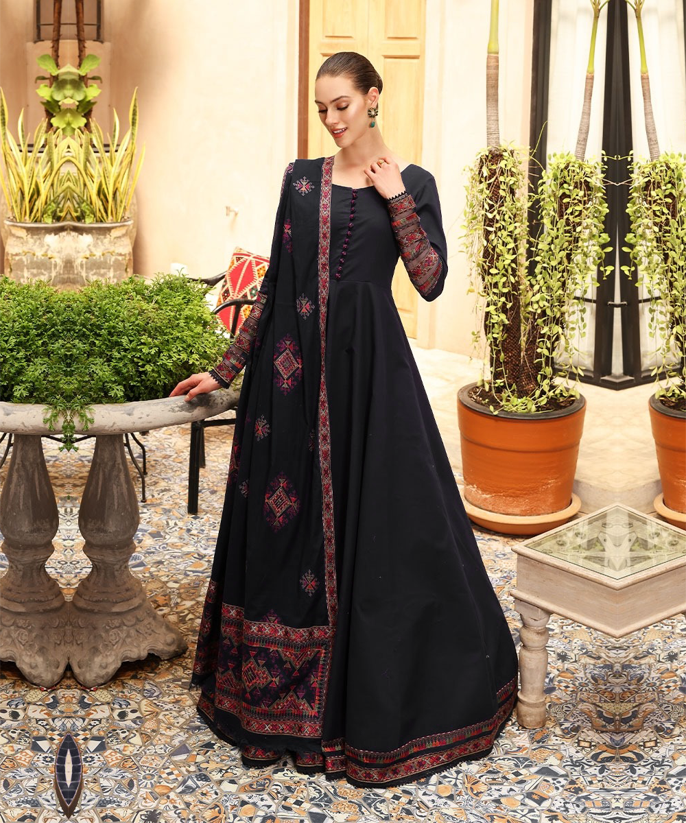3PCS Bareeze Dhanak Embroidered With Dhanak Shawl Embroidered Winter Collection ULM-132