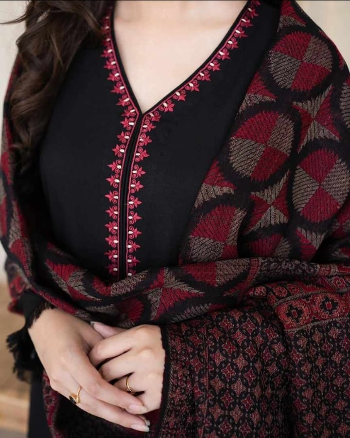 3PCS Dhanak Embroidered Winter Collection ULM-622