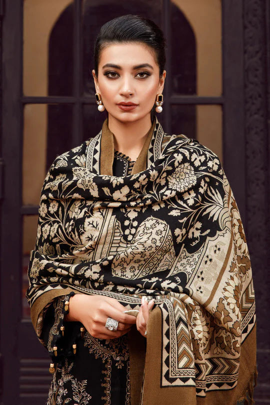3PCS Embroidered Shirt with Digital Printed Jacquard Dupatta Lawn Collection ULM-1171