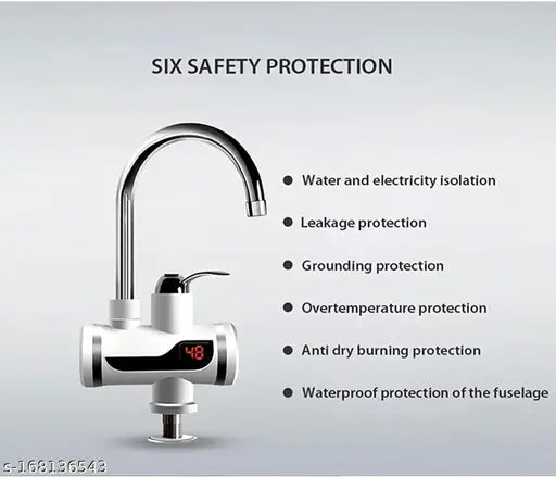 Electric Hot Water Heater Tap, Instant water Heating Tap with hand shower