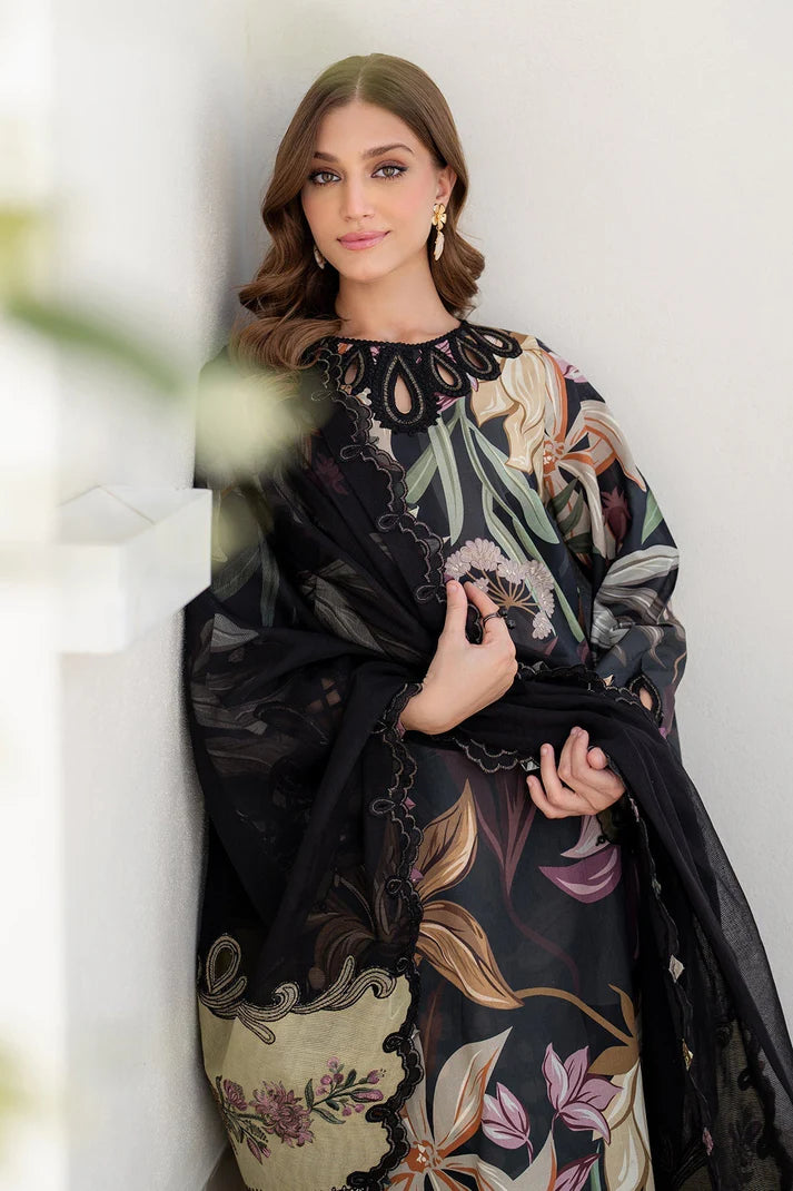 3PCS Karandi- Digital Printed Shirt with Karandi Digital Printed Dupatta Winter Collection ULM-1713