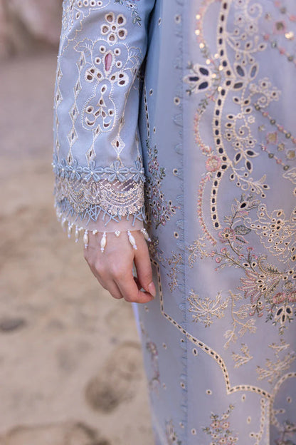 3PCS Dhanak-Embroidered Shirt with Organza Embroidered Dupatta Winter Collection ULM-3255