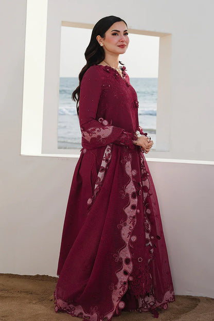 3pc Embroidered lawn Qalamkar QL-308