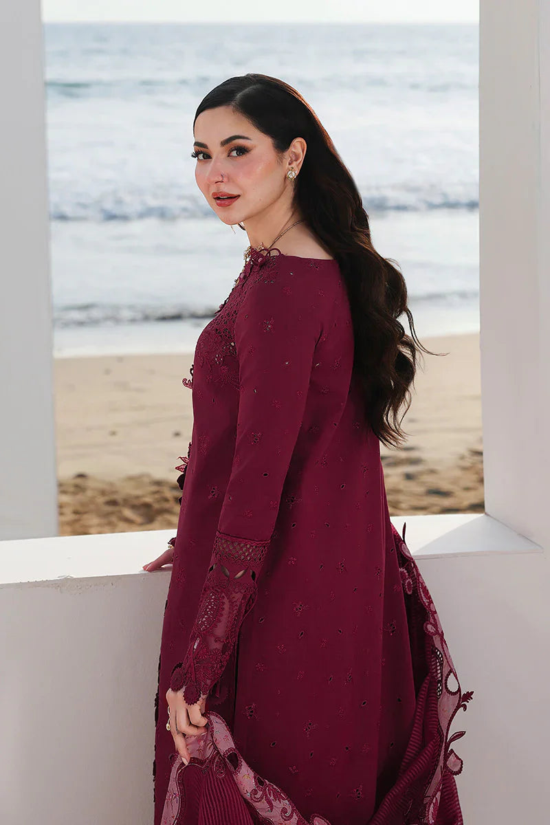 3pc Embroidered lawn Qalamkar QL-308