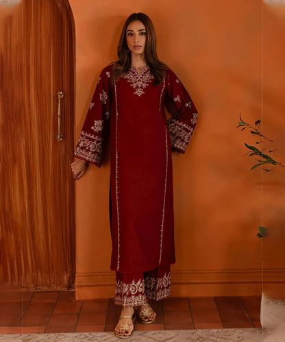 2PCS Dhanak Embroidered Winter Collection ULM-6003