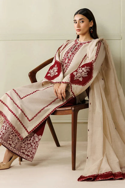Baroque Embroidered lawn 3PC Bqr-789