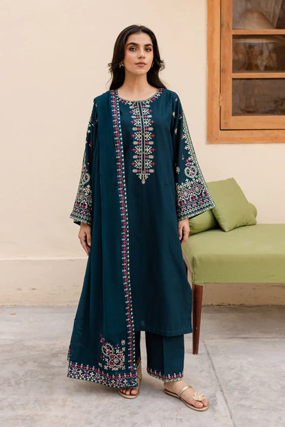 3PCS Sapphire Embroidered Lawn Collection BULM- SP-29
