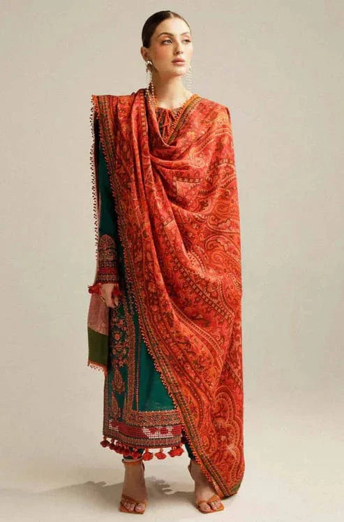 3PCS Hussain Rehar Embroidered Lawn Collection BU -SP-01