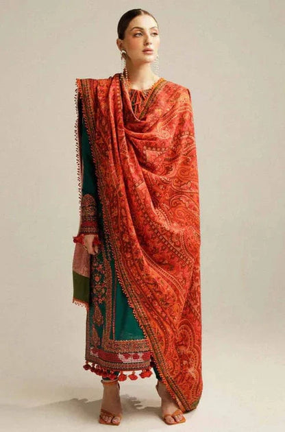 3PCS Hussain Rehar Embroidered Lawn Collection BU -SP-01