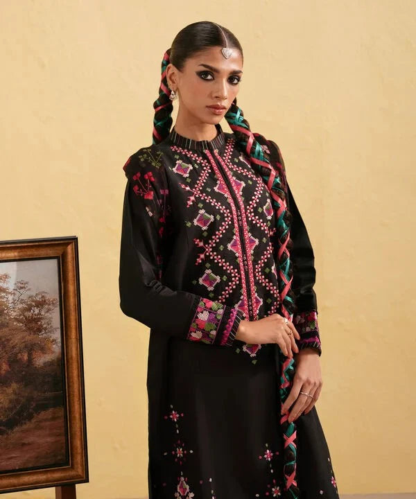 A+ 3PCS sapphire Embroidered Dhanak Winter Collection D-69