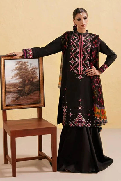 A+ 3PCS sapphire Embroidered Dhanak Winter Collection D-69