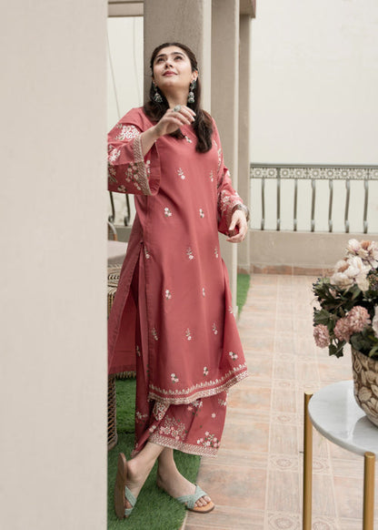 Dhanak-2PC Embroidered Suit - 661