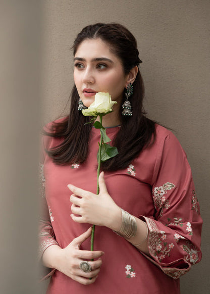 Dhanak-2PC Embroidered Suit - 661