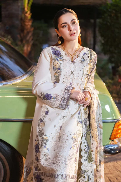 3PCS Sapphire Embroidered Lawn Collection  QL-1030