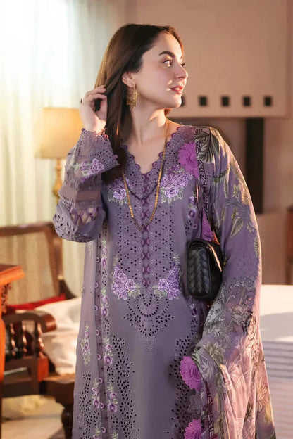 3PCS Dhanak-Embroidered Shirt with Digital Printed Wool Shawl Winter Collection ULM-3306