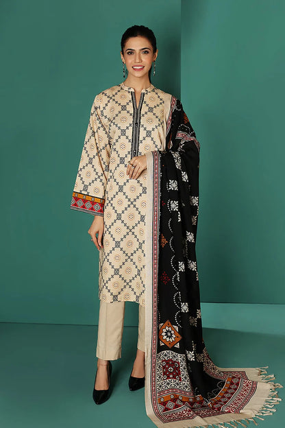 Nishat Winter Cllection Skin Dhanak Embroidered  With Woolen Shawl Volume 3 541