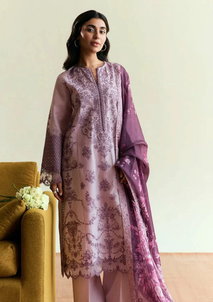 3PCS Zarashahjhan Embroidered Dhanak Winter Collection COCO-1577