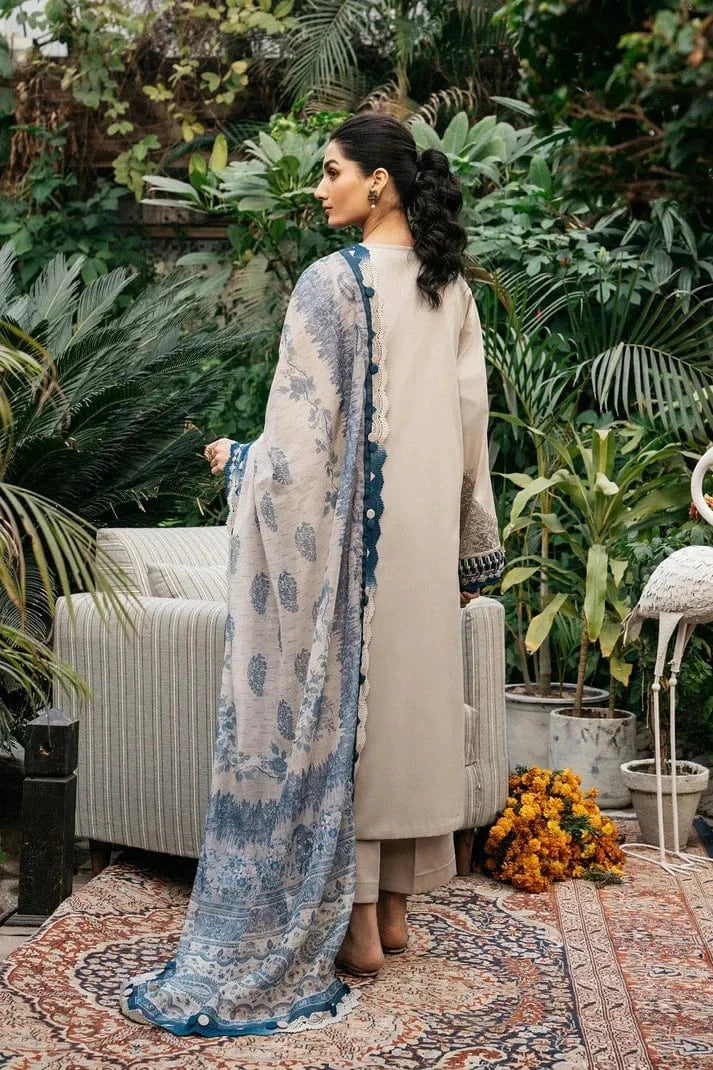 3PCS Sapphire Embroidered Lawn Collection ET-98
