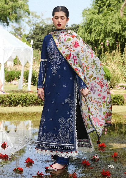 3pc Embroidered Hussain Rehar lawn HR-332