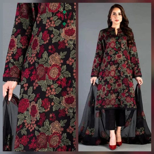 3PCS Bareeze Embroidered Lawn Collection D-345