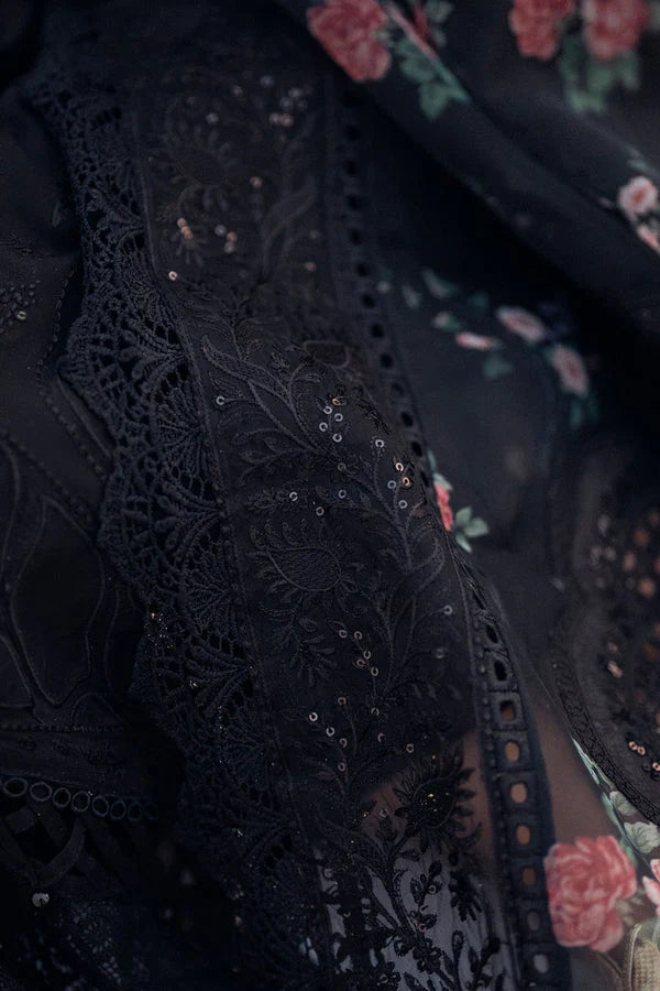 A+ Dhanak-3PC Embroidered Shirt with Organza Digital Printed Embroidered Dupatta- 33603PCS Dhanak-Embroidered Shirt with Organza Digital Printed Dupatta Winter Collection ULM- 3309