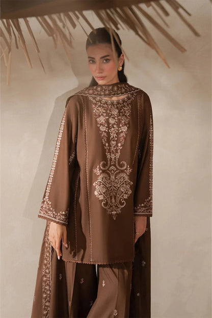 3PCS Beechtree Embroidered Dhanak Winter Collection D-70