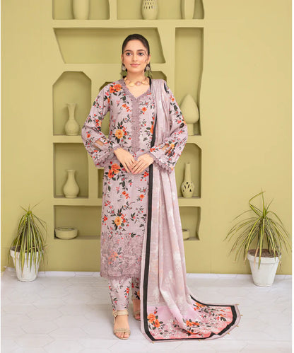 A+ 3PCS CREATION KHADDAR WITH KHADDAR PRINTED SHIRT & TROUSER Winter Collection ULM-919