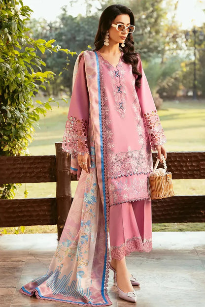 3PCS Bin ilyas Embroidered Dhanak Winter Collection D-143