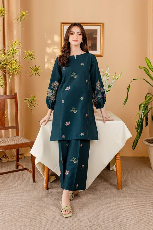 Dhanak-2PC Embroidered Suit - 112