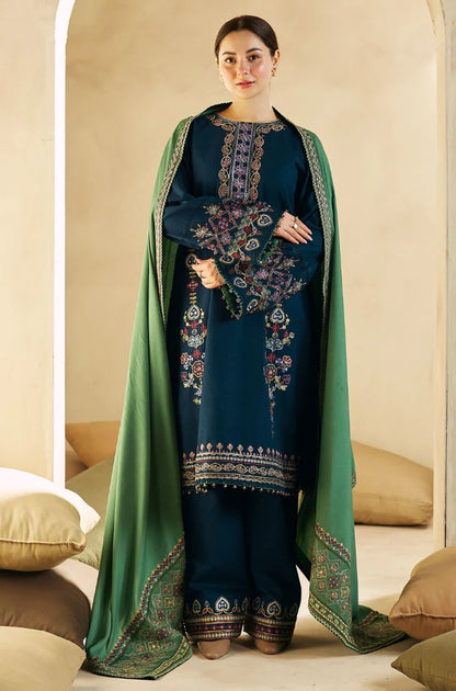 3PCS ZaraShahJahan Embroidered Winter Collection ULM-1293