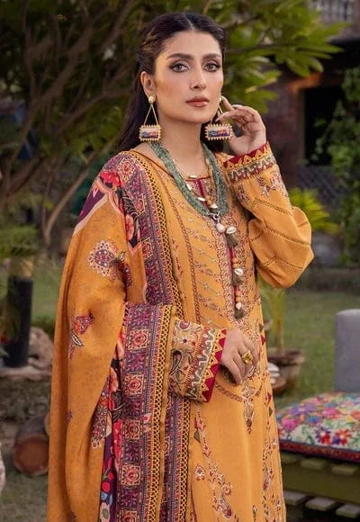 3PCS Sapphire Embroidered lawn Collection AJ-30