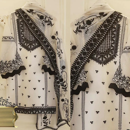 3PCS Agha Noor Embroidered Lawn Collection Agn-68